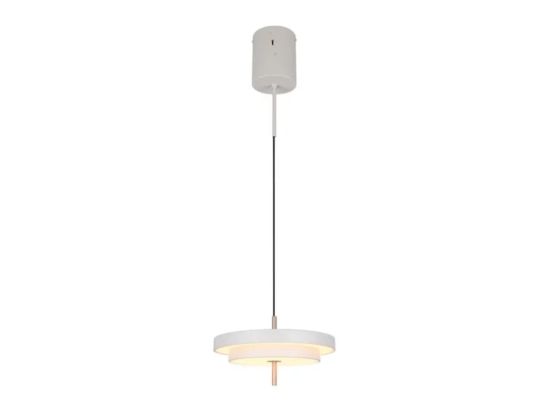 Dimmbare LED Pendelleuchte KEATON im modernen Design, Hellgrau Ø 40cm