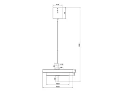 Dimmbare LED Pendelleuchte KEATON im modernen Design, Hellgrau Ø 40cm