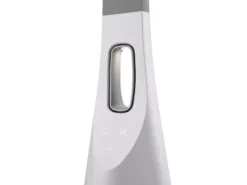 Dimmbare LED Schreibtischleuchte VENTO USB Anschluß & Ventilator Weiß Höhe 46cm