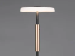 Dimmbare LED Stehleuchte CELESTE 2-farbig mit Glasschirm, Höhe 160cm