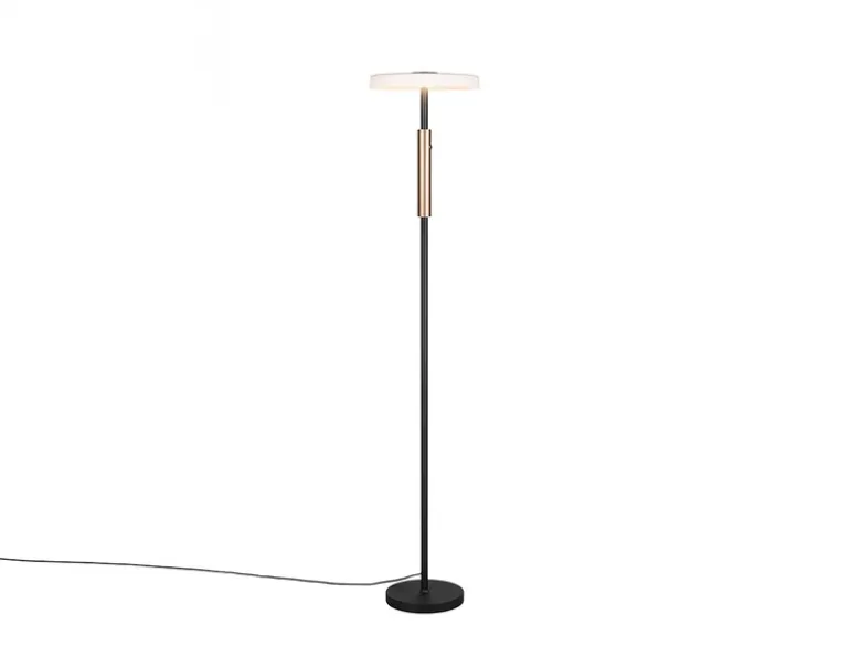 Dimmbare LED Stehleuchte CELESTE 2-farbig mit Glasschirm, Höhe 160cm