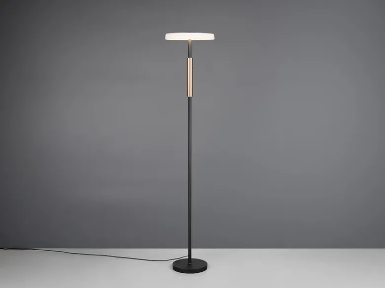 Dimmbare LED Stehleuchte CELESTE 2-farbig mit Glasschirm, Höhe 160cm