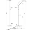 Dimmbare LED Stehleuchte FRANKLIN schwenkbar, Höhe 133cm, Anthrazit