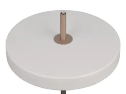 Dimmbare LED Tischlampe KEATON im modernen Design, Hellgrau, Höhe 45,5cm