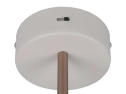 Dimmbare LED Wandleuchte KEATON im modernen Design, Hellgrau Höhe 18,5cm