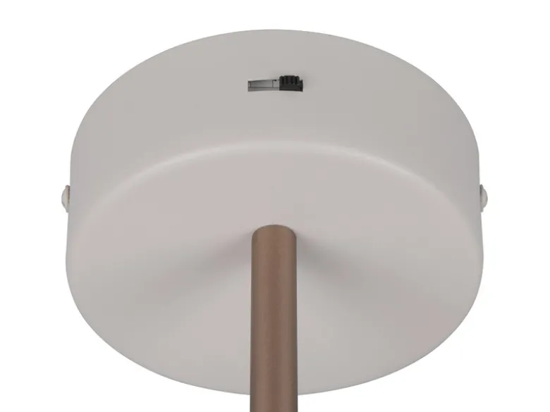 Dimmbare LED Wandleuchte KEATON im modernen Design, Hellgrau Höhe 18,5cm