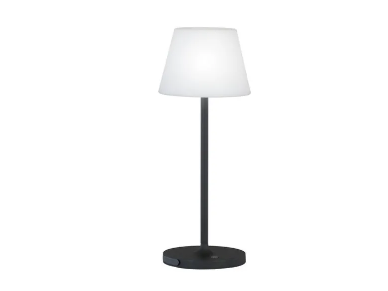 Dimmbare Outdoor Akku Tischlampe FLUS ohne Stromkabel - Höhe 38cm
