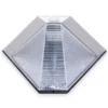 Dreieckige LED Solar Außenleuchte, Bewegungsmelder, Edelstahl, Downlight, IP43