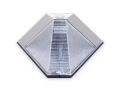 Dreieckige LED Solar Außenleuchte, Bewegungsmelder, Edelstahl, Downlight, IP43