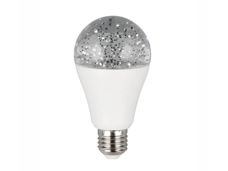 E27 Deko LED mit RGB Farbwechsel & Glitzereffekt - 2,5 Watt, Ø 6,5cm
