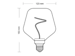 E27 Filament Deko LED - 4 Watt, 240 Lumen, 1800 Kelvin warmweiß - Ø12,3cm