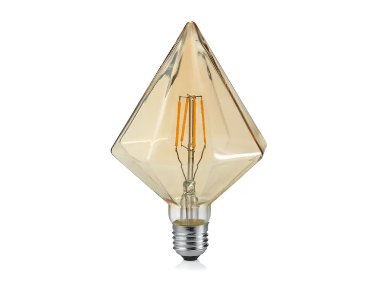 E27 Filament LED - 4 Watt, 140 Lumen, warmweiß, Ø11,5cm - nicht dimmbar, amber