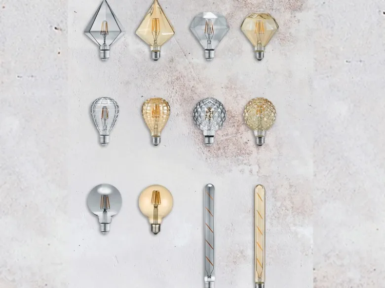 E27 Filament LED - 4 Watt, 140 Lumen, warmweiß, Ø11,5cm - nicht dimmbar, amber