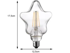 E27 Filament LED Stern - 4 Watt, 300 Lumen, warmweiß - nicht dimmbar