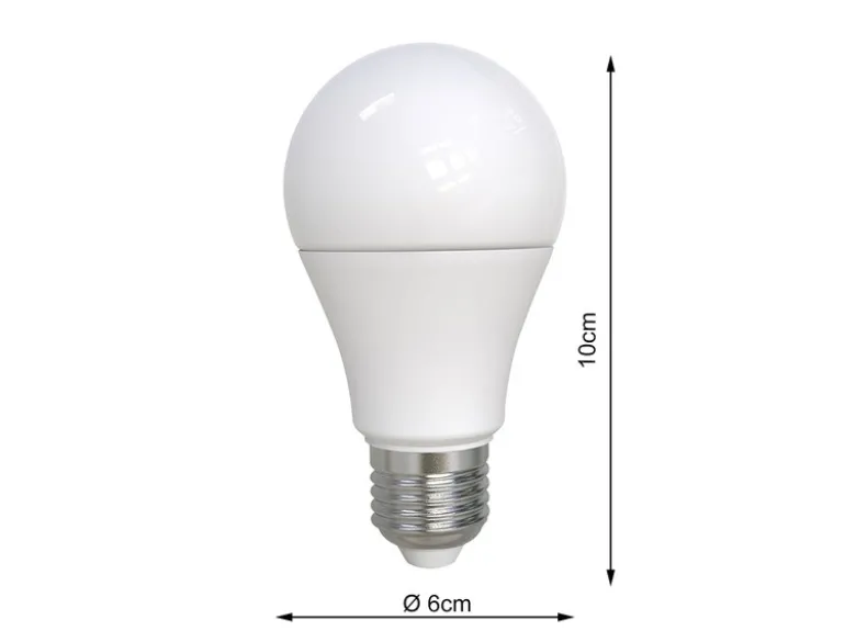 E27 LED - 6 Watt, 320 Lumen, 3000 Kelvin warmweiß, Ø6cm - nicht dimmbar