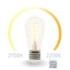 E27 LED WIFI, 6,5 Watt 555 Lumen, 2200-2700 Kelvin, Ø6,4cm, per App steuerbar