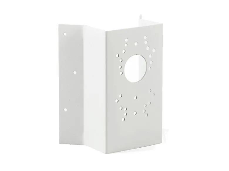 Eckbefestigung für Wandleuchten, Aluminium weiß, Höhe 19cm