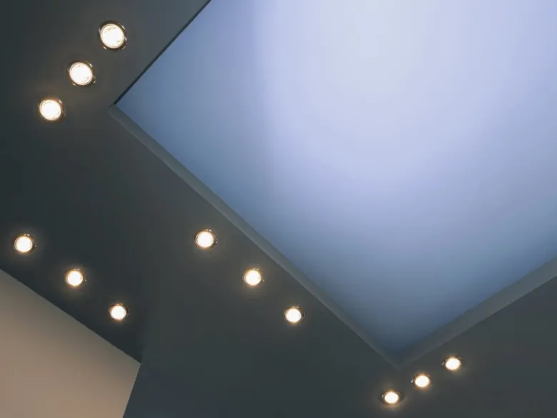 Eckige Einbaustrahler Decke im 4er Set schwenkbar Silber matt GU10