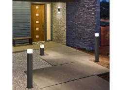 Eckige LED Außenwandlampe HUDSON Anthrazit IP44 - Außenbeleuchtung für Haus