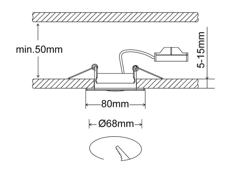 Eckiger LED Einbaustrahler Decke 3er Set Spot schwenkbar Chrom glänzend 5 Watt
