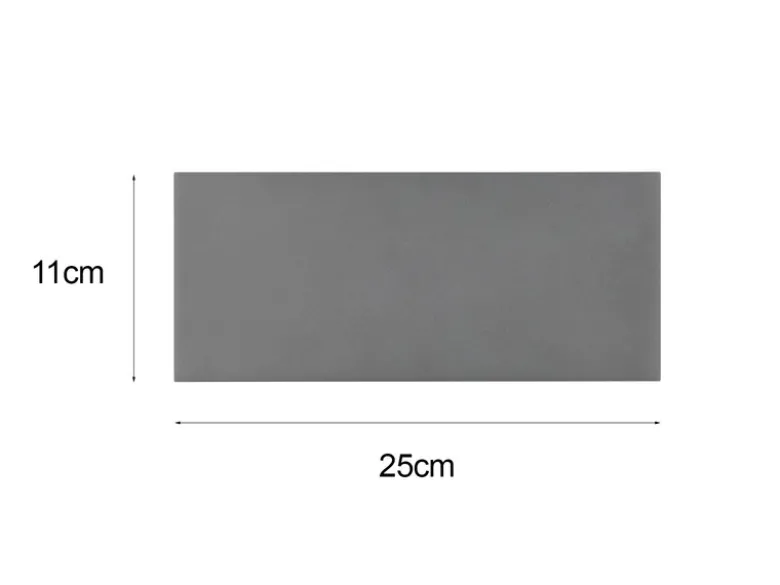 Eckige Up & Downlight Außenwandleuchte MAYENNE Anthrazit, Breite 25cm