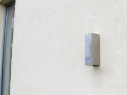 Edelstahl LED Außenwandleuchte STRIPES, Fassadenbeleuchtung, Up & Downlight
