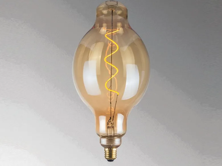 E27 Filament LED Globe Ø16cm Bernstein - 4 Watt, 220 Lumen - Deko Glühlampe