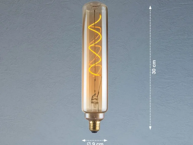 E27 Filament LED Kolben 30cm Bernstein - 4 Watt, 220 Lumen - Deko Glühlampe