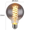 E27 Filament LED - 8,5 Watt, 280 Lumen, 2000 Kelvin Ø9,5cm - extern dimmbar