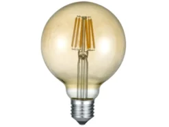 E27 Filament LED - 6 Watt, 660 Lumen, 2700 K warmweiß, Ø9,5cm - nicht dimmbar