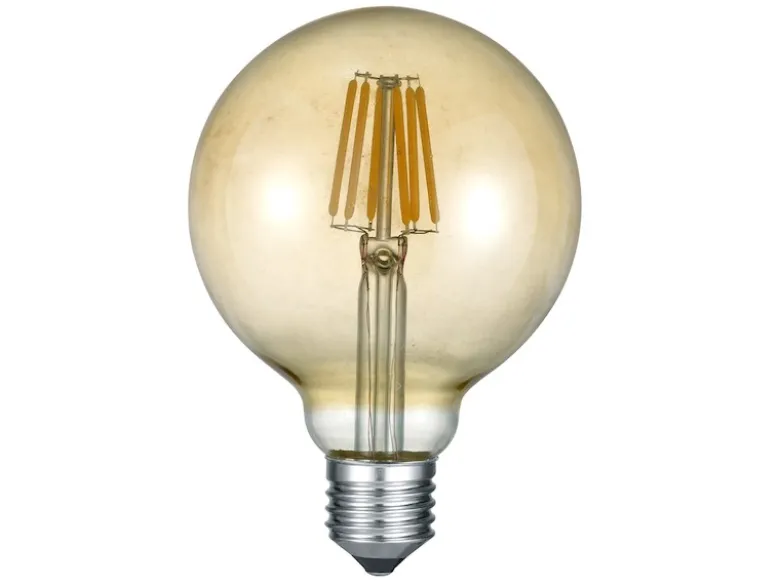 E27 Filament LED - 6 Watt, 660 Lumen, 2700 K warmweiß, Ø9,5cm - nicht dimmbar