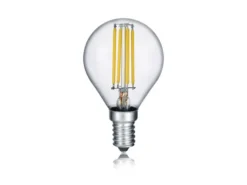 E14 Filament LED, 4,5 Watt, 470 Lumen, warmweiß, Ø4,5cm, 3 Stufen Dimmer
