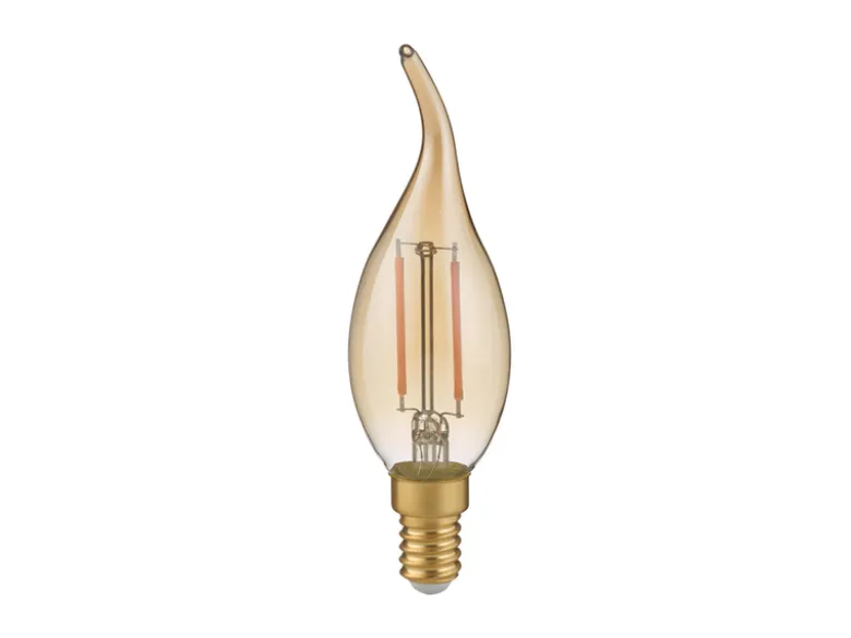 E14 Filament LED - 2 Watt, 225 Lumen, warmweiß, Ø3,5cm - nicht dimmbar
