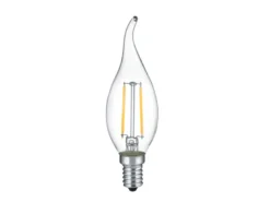 E14 Filament LED - 2 Watt, 250 Lumen, warmweiß, Ø3cm - nicht dimmbar