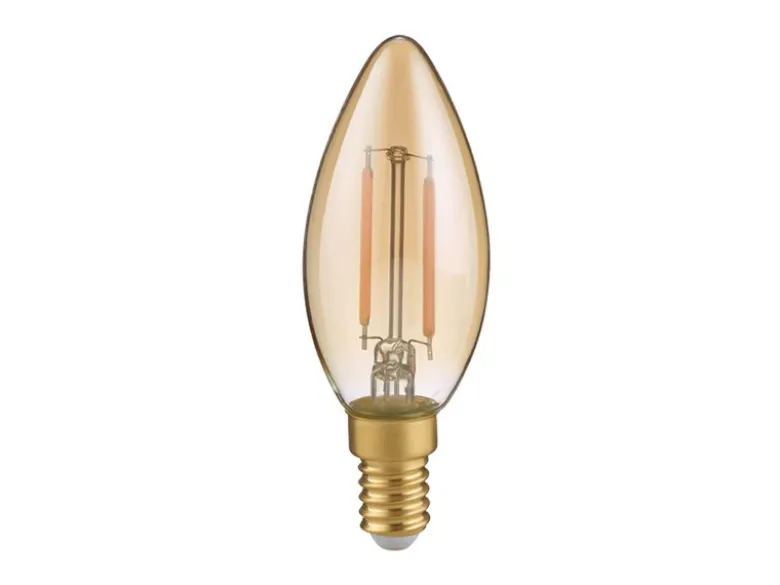 E14 Filament LED, 2 Watt, 225 Lumen warmweiß, Ø3cm, nicht dimmbar