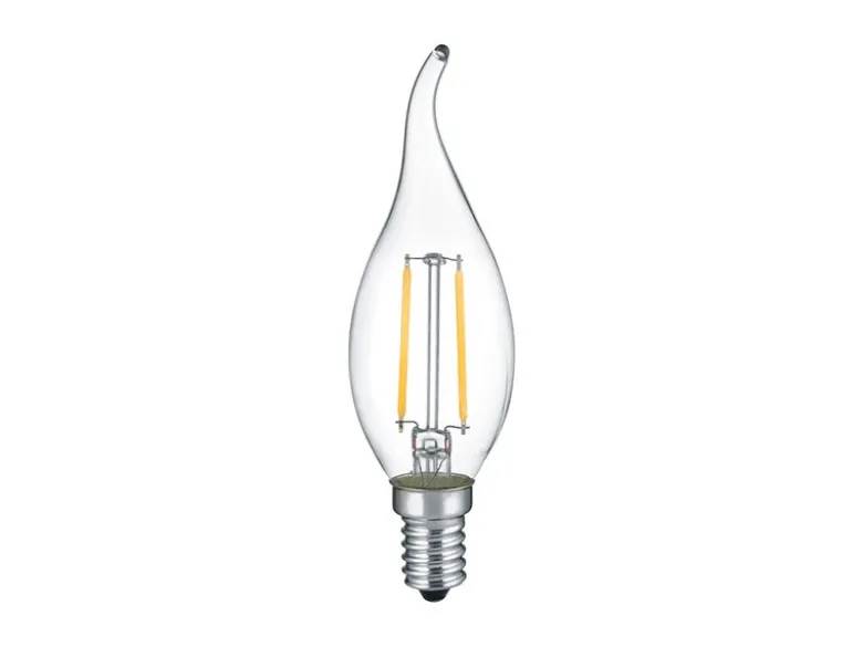 E14 Filament LED - 2 Watt, 250 Lumen, warmweiß, Ø3,5cm - nicht dimmbar
