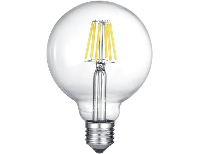 E27 Filament LED, 8 Watt, 810 Lumen, warmweiß, Ø12,5cm, 3 Stufen Dimmer