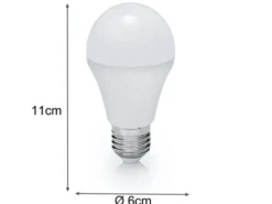 E27 LED 2 Stk. - 10 Watt, 806 Lumen, 3000K warmweiß, Ø6cm - nicht dimmbar