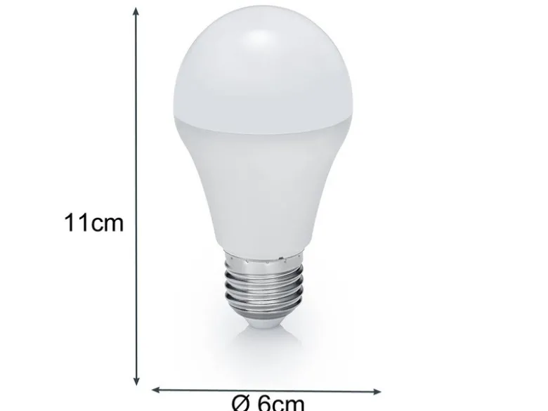 E27 LED 2 Stk. - 10 Watt, 806 Lumen, 3000K warmweiß, Ø6cm - nicht dimmbar