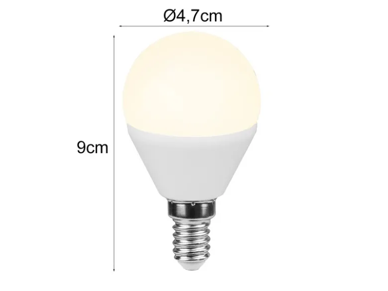 E14 LED - 5 Watt, 470 Lumen, 4000 Kelvin neutralweiß, Ø4,7cm - extern dimmbar
