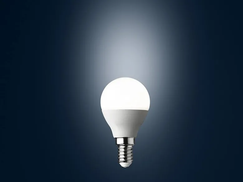 E14 LED - 5,5Watt, 470 Lumen, 3000 Kelvin warmweiß Ø4,5cm - nicht dimmbar