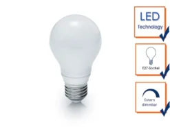E27 LED - 8,5 Watt - 806 Lumen - 3000 Kelvin warmweiß - Ø6cm - extern dimmbar