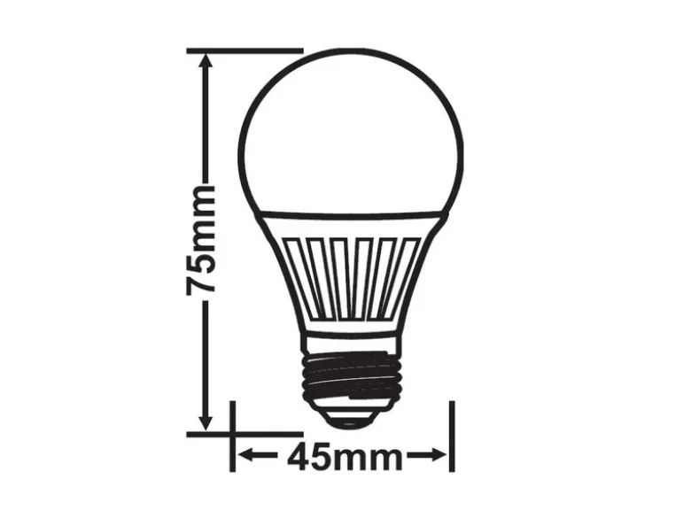 E27 LED - 4 Watt, 320 Lumen, 3000 Kelvin warmweiß, Ø4,5cm - nicht dimmbar