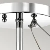 Elegante LED Deckenleuchte 3-flammig mit filigranem Kristall Glas Chrom, Ø 38cm