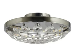 Elegante LED-Deckenleuchte mit funkelnden Acrylanhängern, LED 13W/590 Lumen