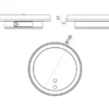 2er SET Akku Außenwandleuchten mit Bewegungsmelder USB aufladbar Ø 14cm