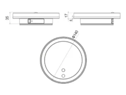 2er SET Akku Außenwandleuchten mit Bewegungsmelder USB aufladbar Ø 14cm