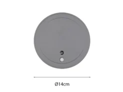 2er SET Akku Außenwandleuchten mit Bewegungsmelder USB aufladbar Ø 14cm