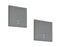 2er SET Akku Außenwandleuchten mit Bewegungsmelder USB aufladbar H: 14cm
