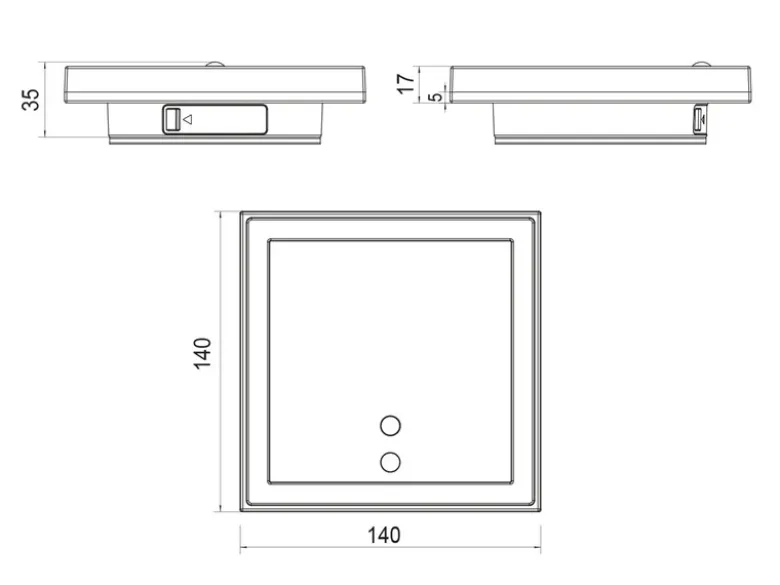 2er SET Akku Außenwandleuchten mit Bewegungsmelder USB aufladbar H: 14cm